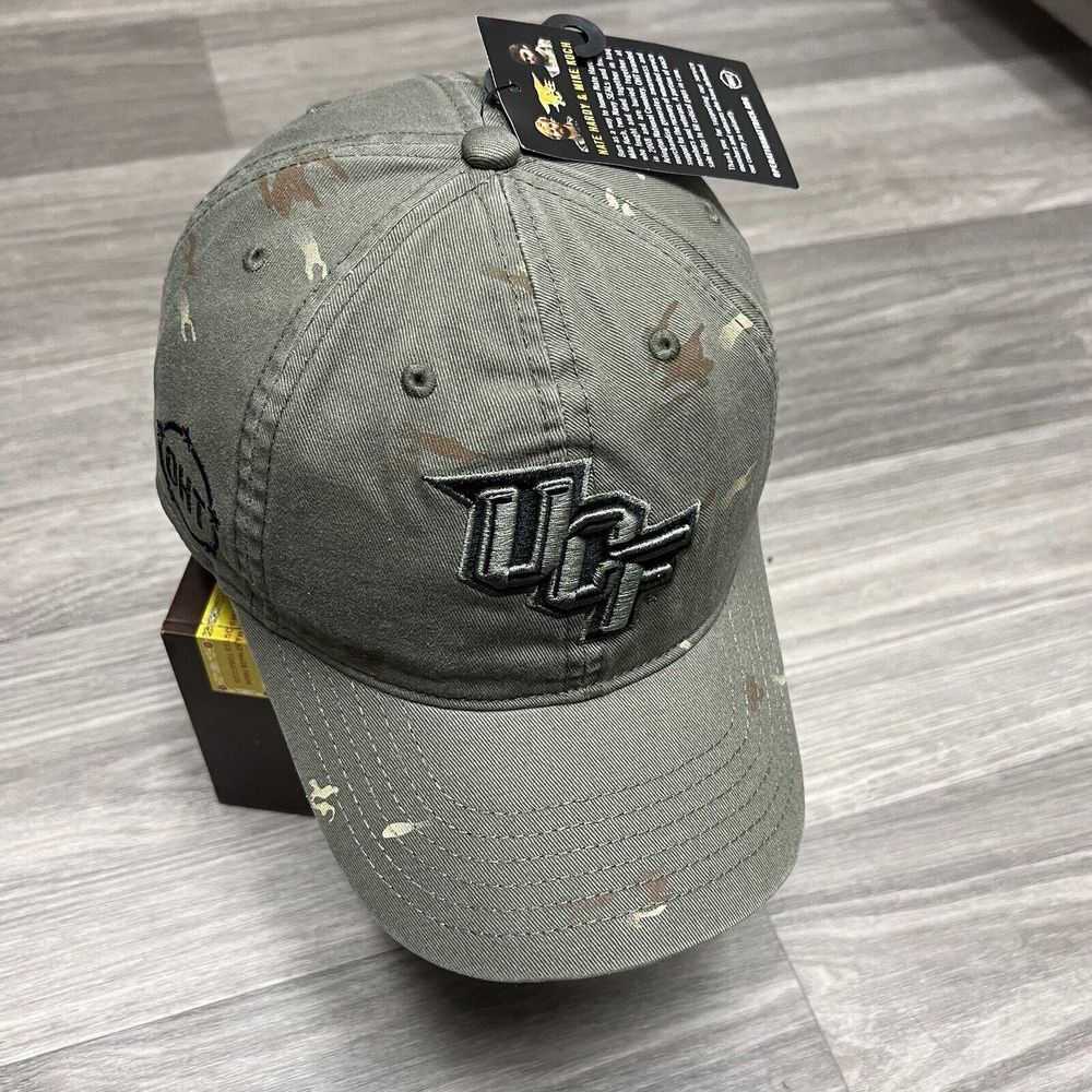 UCF Knights Camo Hat Cap Military Army Green NCAA Football Embroidered